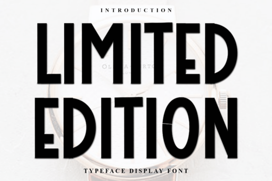 Limited Edition Font